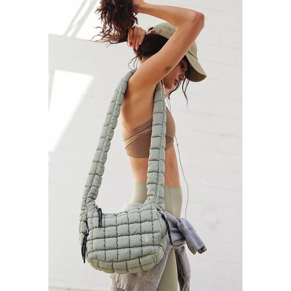 FP Movement, Quilted Baby Carryall Sling Bag, Stone Sage, NWT, $58
